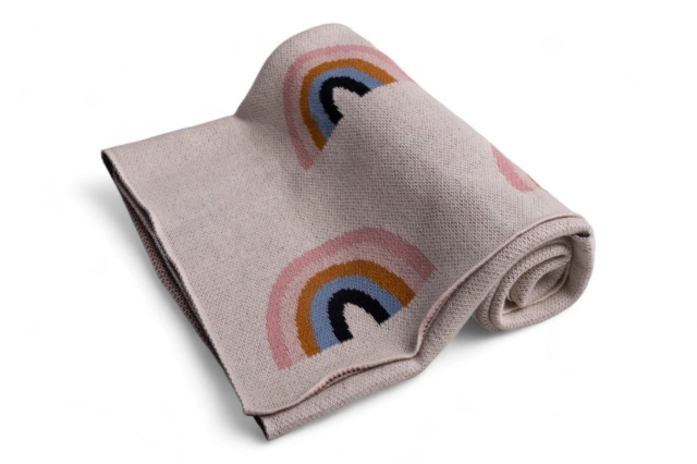 Kocyk dla niemowląt, bawełniany Rainbow 80 x 100 cm - Baby Matex TB0485_04