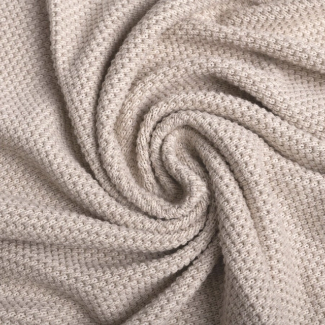 Kocyk dla niemowląt, bawełniany 80 x 100 cm Mini Rattle od BabyMatex - Beżowy