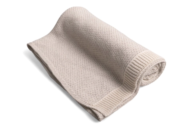 Kocyk dla niemowląt, bawełniany 80 x 100 cm Mini Rattle od BabyMatex - Beżowy
