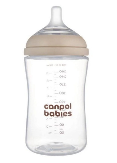 Butelka Natural Shape ze smoczkiem dwustrefowym 260 ml Canpol Babies