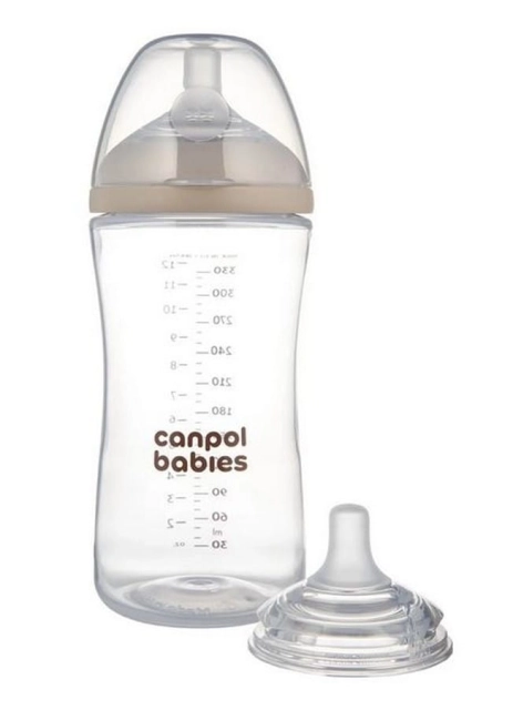 Butelka Natural Shape ze smoczkiem dwustrefowym 260 ml Canpol Babies