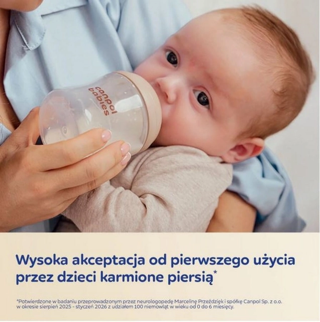 Butelka Natural Shape ze smoczkiem dwustrefowym 330 ml Canpol Babies
