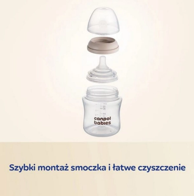 Butelka Natural Shape ze smoczkiem dwustrefowym 330 ml Canpol Babies