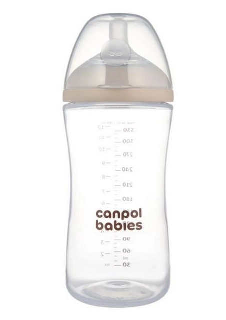 Butelka Natural Shape ze smoczkiem dwustrefowym 330 ml Canpol Babies
