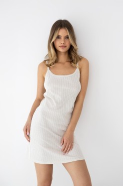 Bawełniana koszula nocna na ramiączkach Jaylani marki Sensis