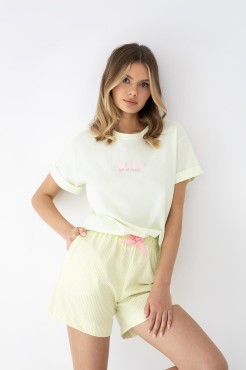 Piżama damska z krótkim rękawem Savanna - Sensis