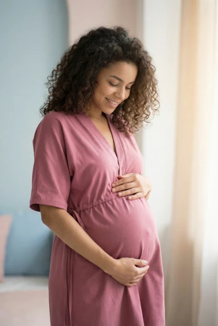 Koszula nocna ciążowa i do karmienia z regulacją w pasie Felicia / Malaga - Dolce Sonno