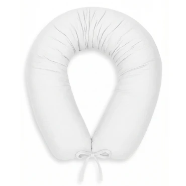 Wielofunkcyjna poduszka ciążowa dla kobiet w ciąży wałek  180 cm - Muślin Biel | Dolce Sonno