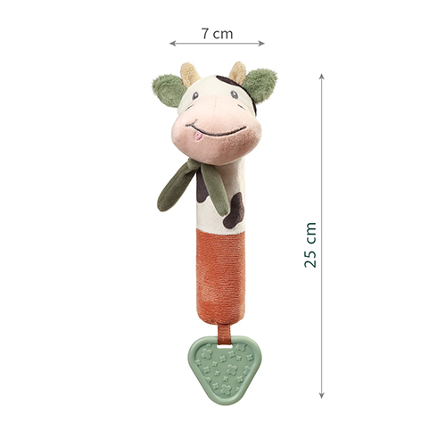 Piszczek z gryzakiem Cow Bingo | Babyono B.O.1688