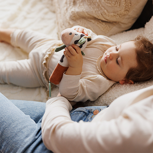 Piszczek z gryzakiem Cow Bingo | Babyono B.O.1688