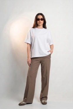 T-SHIRT OPHELIA BOXY-FIT Silk White -  Wualaa Women