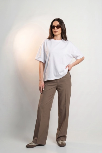T-SHIRT OPHELIA BOXY-FIT Silk White -  Wualaa Women