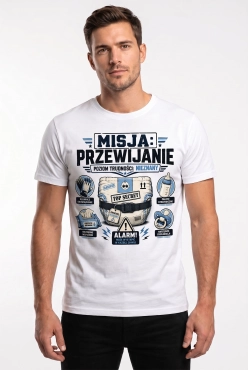 Koszulka dla przyszłego Taty z nadrukiem - MISJA PRZEWIJANIE