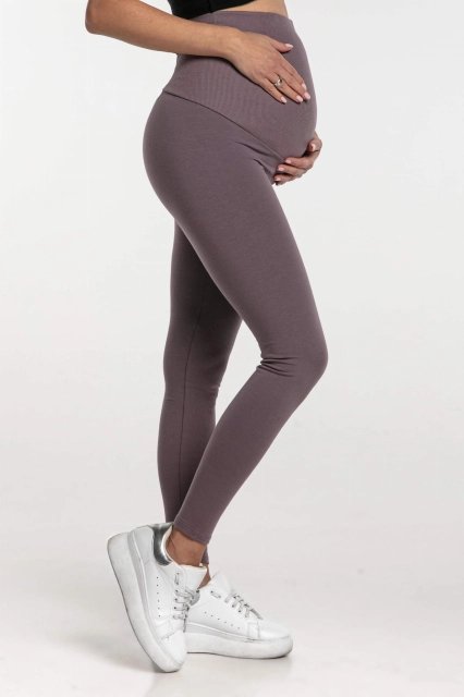 Legginsy dresowe z panelem ciążowym Moor - Dolce Sonno