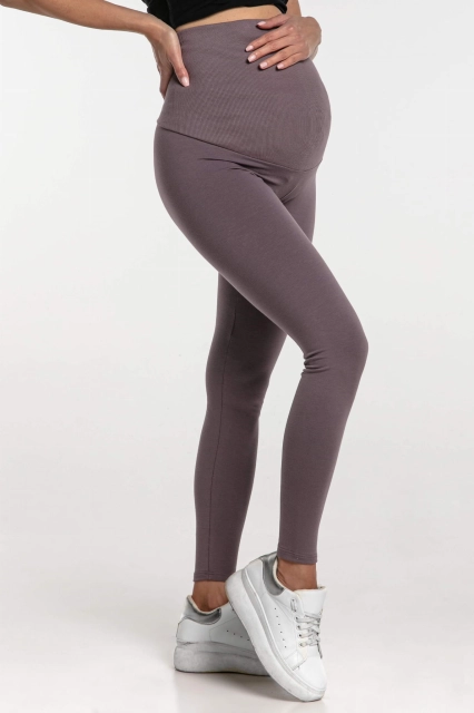 Legginsy dresowe z panelem ciążowym Moor - Dolce Sonno