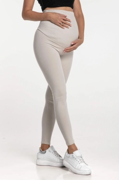 Legginsy dresowe z panelem ciążowym Moon Bean Dolce Sonno - II Gatunek