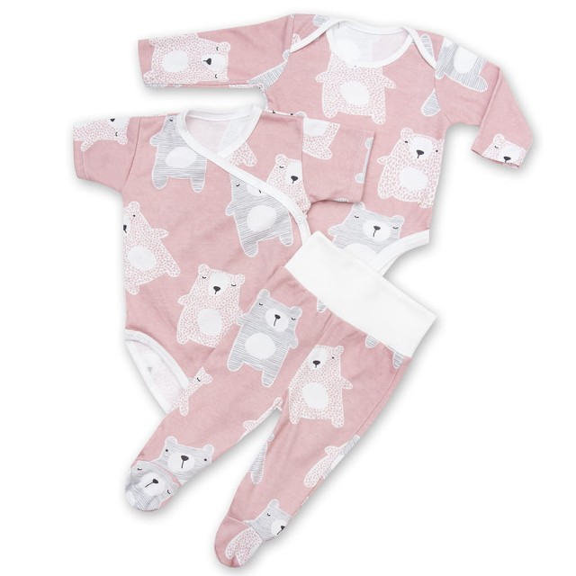 Kolekcja ubranek dla dziewczynki Pudrowe Koala - Dolce Sonno