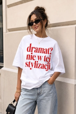 T-shirt Oversize Nie w tej stylizacji – Wualaa Women