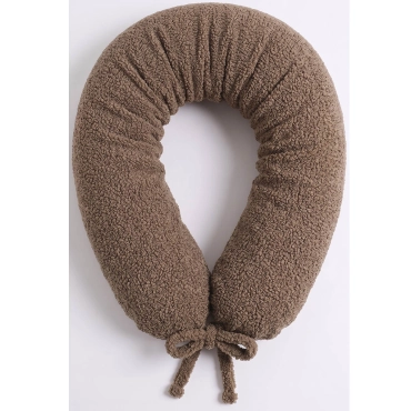 Wielofunkcyjna poduszka ciążowa dla kobiet w ciąży wałek  180 cm BOUCLE - Ciemny Beż | Dolce Sonno