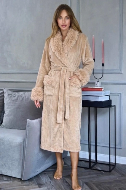 Szlafrok damski Hana 2647 angora - L&L