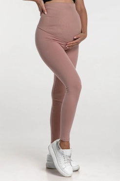 Legginsy dresowe z panelem ciążowym Blush Dolce Sonno - II gatunek