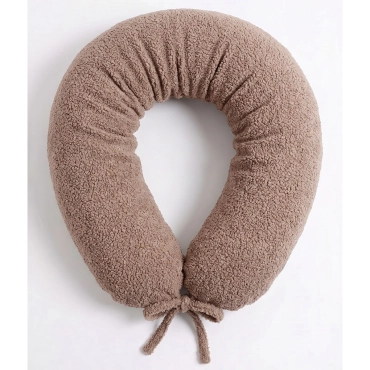 Wielofunkcyjna poduszka ciążowa dla kobiet w ciąży wałek  180 cm BOUCLE - Ciemny Beż | Dolce Sonno