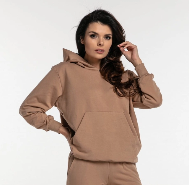 Bluza damska z kapturem Glory/ Kawa - Dolce Sonno