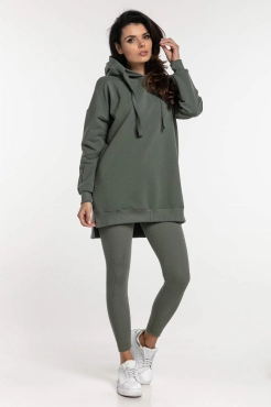 Legginsy prążkowane Khaki Dolce Sonno - II gatunek