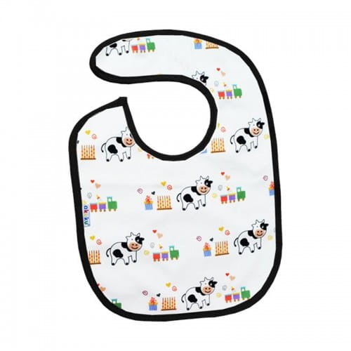 Śliniak bawełniany podszyty ceratką na rzep Akuku