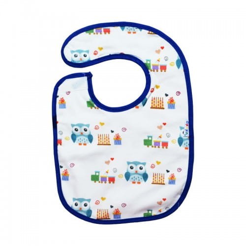 Śliniak bawełniany podszyty ceratką na rzep Akuku