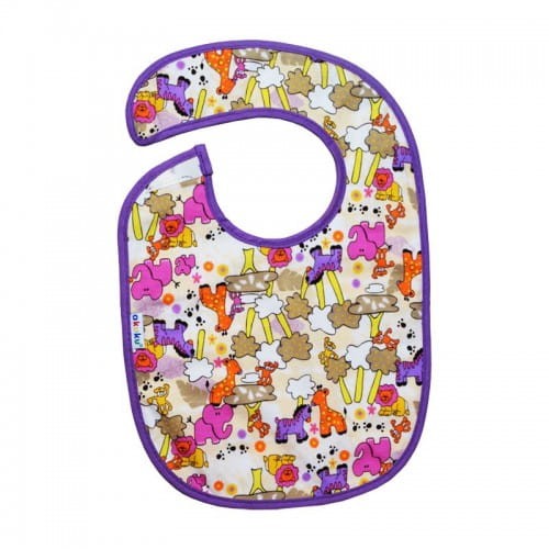 Śliniak bawełniany podszyty ceratką na rzep Akuku