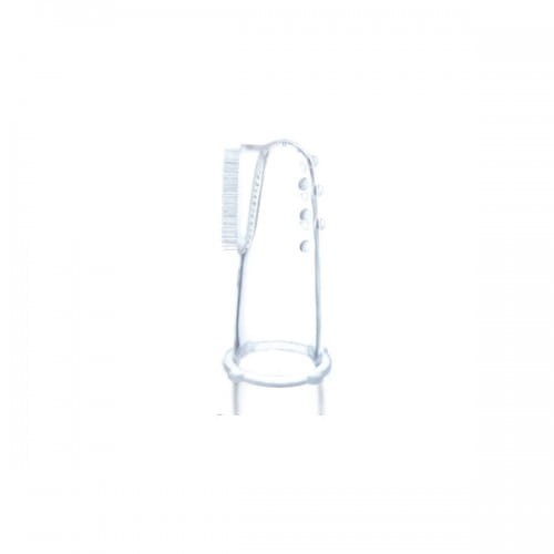 Szczoteczka silikonowa do masowania dziąseł niemowlaka oraz pielęgnacji pierwszych ząbków A0393 Akuku