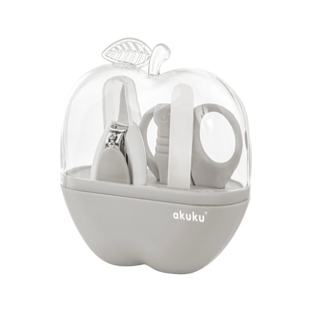 Zestaw manicure do pielęgnacji paznokci dla niemowląt i dzieci Jabłuszko Akuku