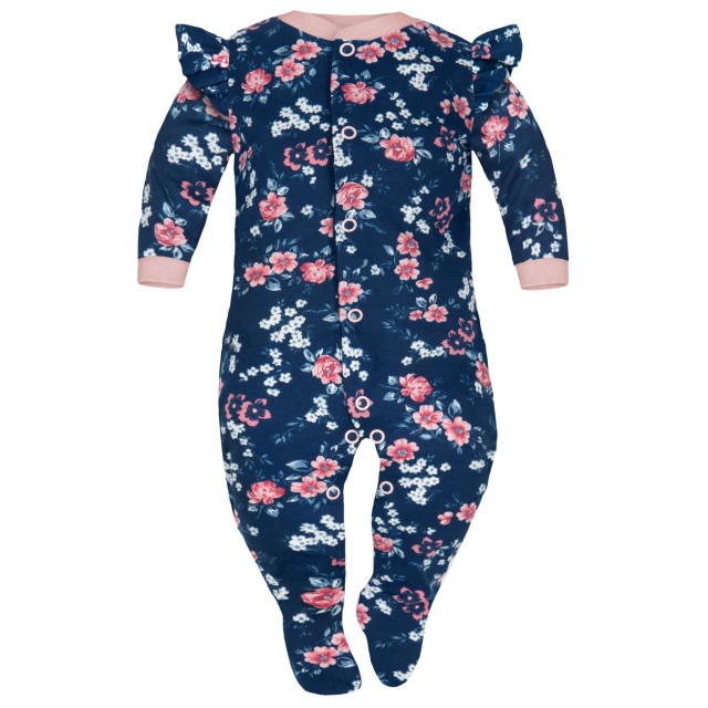 Pajac niemowlęcy z falbankami Różyczki - Dolce Sonno