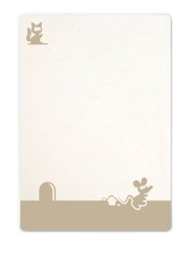 Kocyk dziecięcy 75x100cm beż-brąz | Miky - BabyMatex