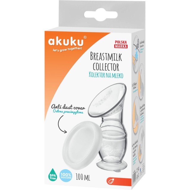 Silikonowy odciągacz, kolektor do pokarmu 100ml - Akuku