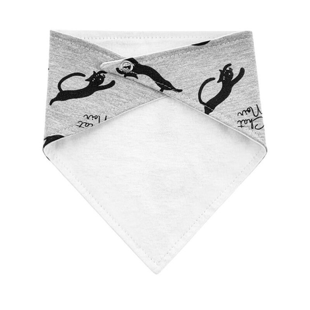 Apaszka, śliniak dla dziecka na zatrzaski Koty - Akuku