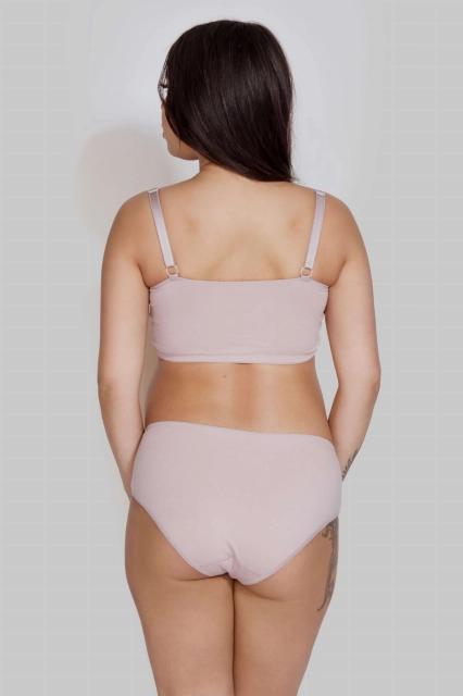 Figi ciążowe pod brzuch Powder Pink Mama Panty - Mitex