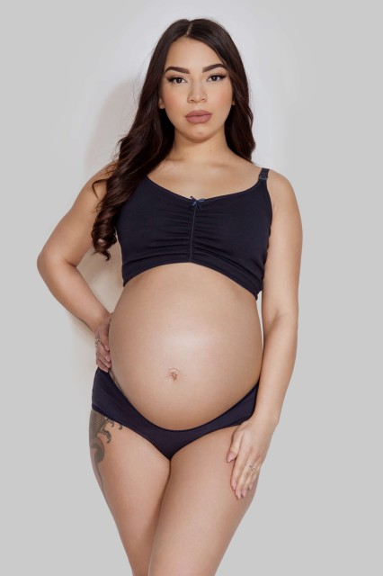 Figi ciążowe pod brzuch Granatowe Mama Panty - Mitex