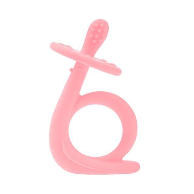 Gryzak silikonowy Ślimak Pink Akuku A0115 - Akuku