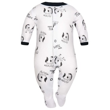 Pajac niemowlęcy Funny Zebra Biel - Dolce Sonno     