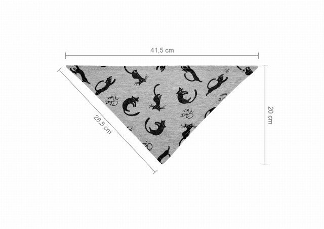 Apaszka, śliniak dla dziecka na zatrzaski Koty - Akuku