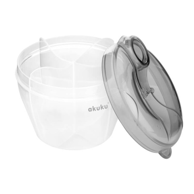 Pojemniki do przechowywania mleka w proszku z dozownikiem Grey Akuku