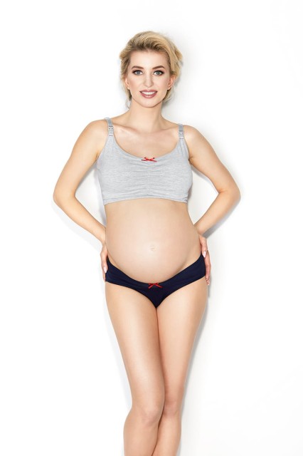 Biustonosz ciążowy i do karmienia EASY BRA szary