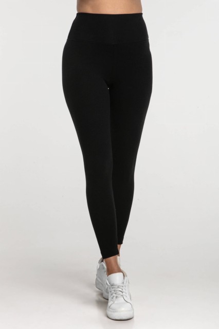 Legginsy dresowe damskie Czarne - Dolce Sonno