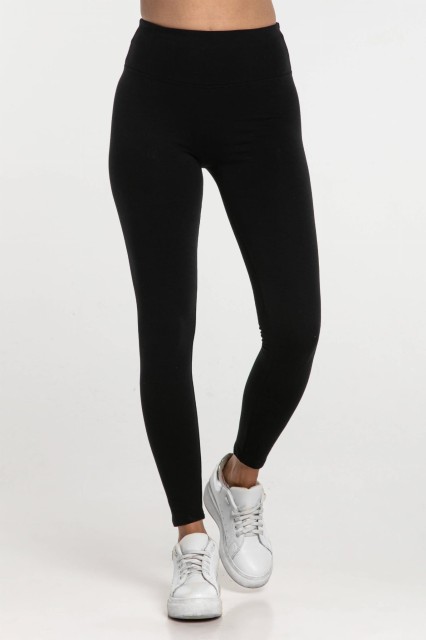 Legginsy dresowe damskie Czarne - Dolce Sonno