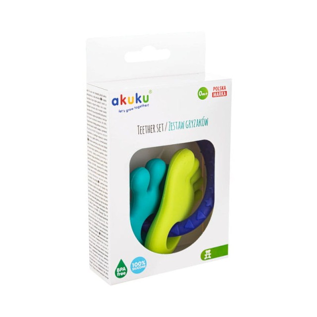 Zestaw gryzaków na kole Rączka/Stópka A0127 AKUKU