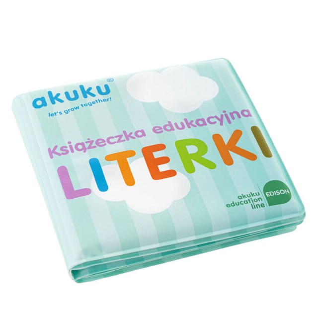 Książeczka edukacyjna z piszczkiem Literki A0475 - Akuku