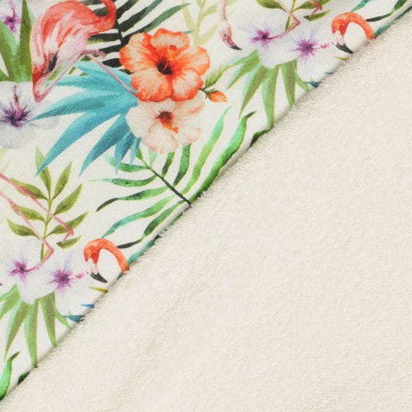Okrycie kapielowe bawełniane 100x100 cm Maxi Print/Ecru - Baby Matex