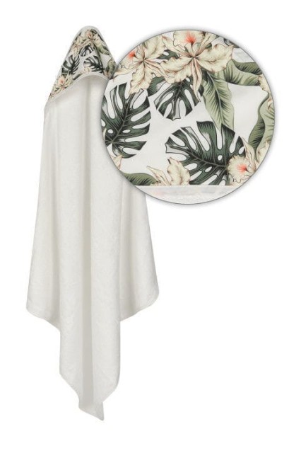 Bambusowe okrycie kąpielowe 100x100 cm Bamboo Design/biel - Baby Matex